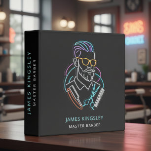 Professional Barber Haircut Shave Grooming Stylish Binder