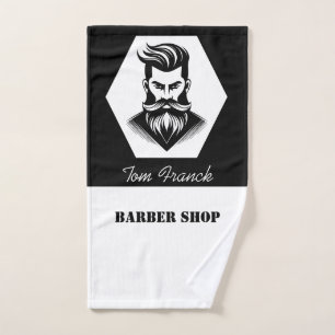 Professional Barber Shop black&white Barber Towel