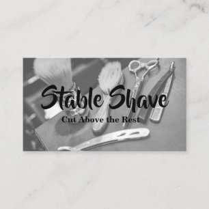 professional barber shop business cards