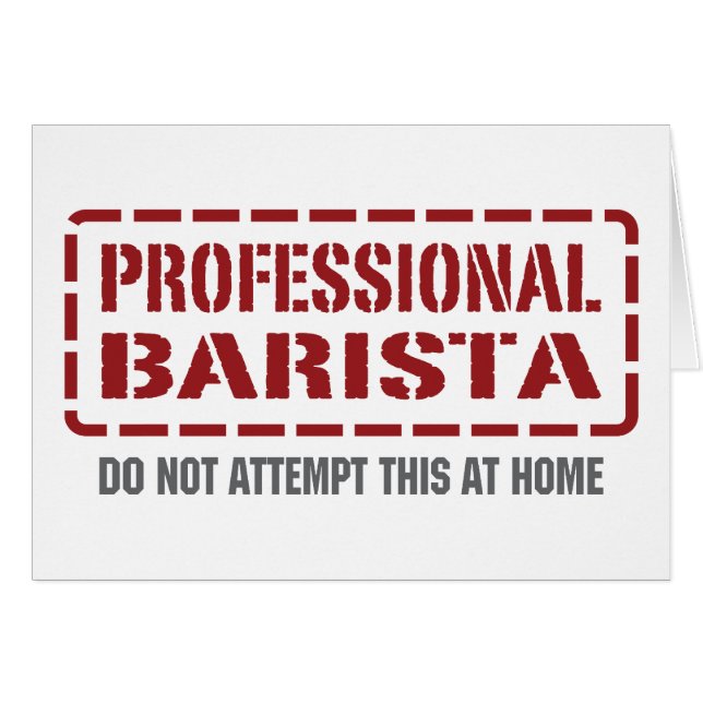 Professional Barista (Front Horizontal)