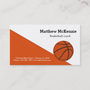 Professional Basketball coach player Business Card