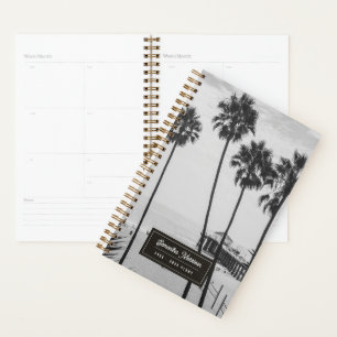 Professional Beach Photo Black & White Custom 2027 Planner