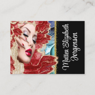 Professional Beauty Salon Nail Art Business Card