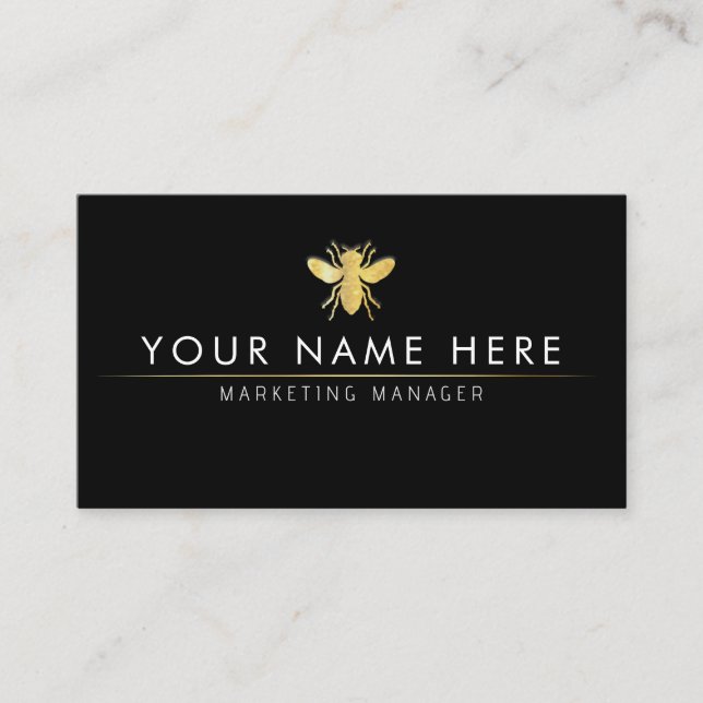 professional Bee BeeKeeper Honey                 Business Card (Front)