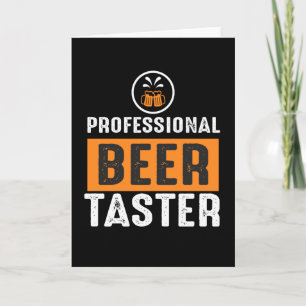 Professional Beer Taster Card