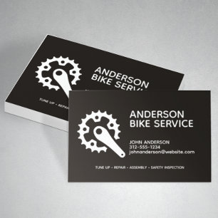 Professional Bike Repair Maintenance Coaching Business Card