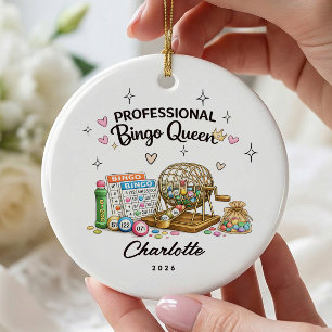 Professional Bingo Queen Ornament
