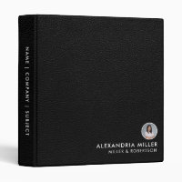 Professional Bio Photo Portfolio Black Leather