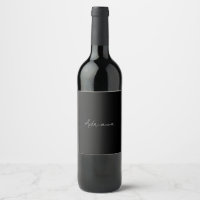 Professional black add your name handwriting retro