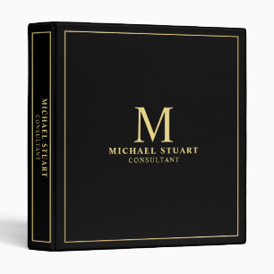 Professional Black and Gold Binder