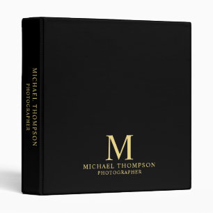 Professional Black and Gold Binder