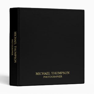 Professional Black and Gold Binder