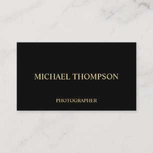 Professional Black and Gold Business Card