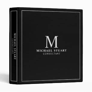 Professional Black and Silver Binder