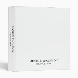 Professional Black and White Binder