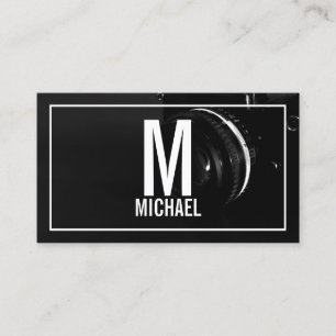Professional Black and White Photography Business Card