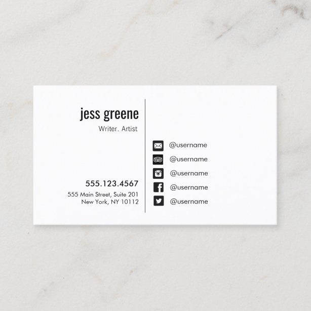 Social Business Cards & Profile Cards | Zazzle CA