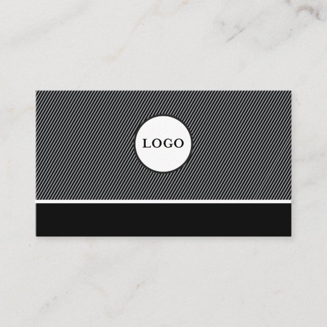 Professional Black Modern  Business Card (Front)