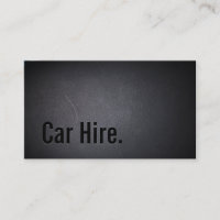 Professional Black Out Car Hire Business Card