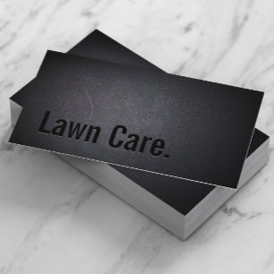 Professional Black Out Lawn Care Business Card