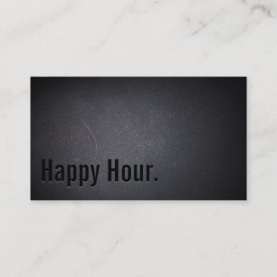 Professional Black Out Liquor Bar Business Card