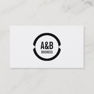 Professional Black Ring Tattoo Art Business Card