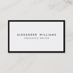 Professional Black White Business Card Multicolor
