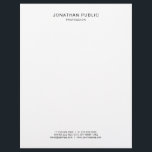 Professional Black White Elegant Simple Template Letterhead<br><div class="desc">Professional Black White Elegant Simple Template Modern Letterhead.</div>