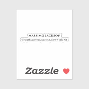 Professional black & white modern minimalist name