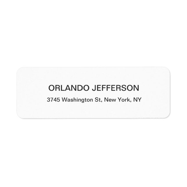 Professional Black & White Modern Plain Elegant (Front)