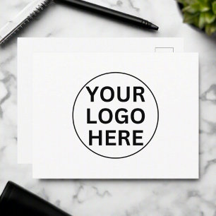 Professional Black & White Thank You Note  Postcard