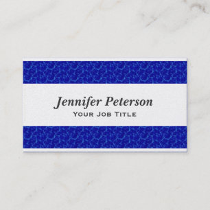 Professional Blue Water Texture Business Card
