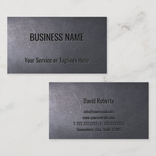 Professional Bold Text Dark Texture Business Card