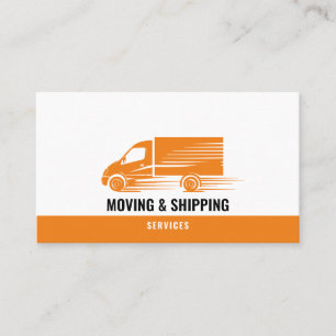 Professional Box Truck Moving Delivery Services  Business Card