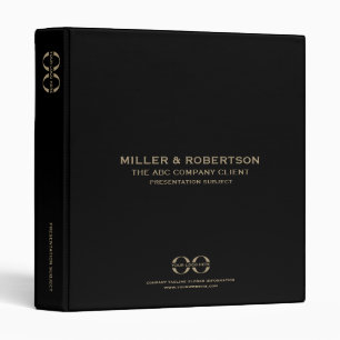 Professional Branded Business Presentation Binder