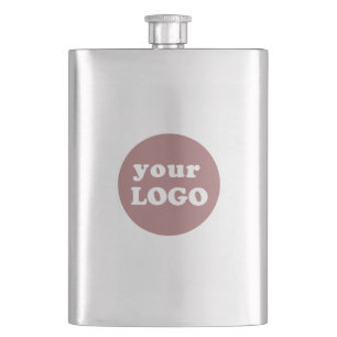 Professional Branded Custom Business Logo Hip Flask
