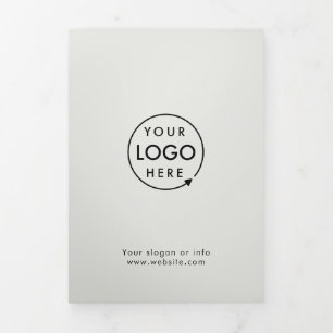 Professional Branded Grey Folded Brochure