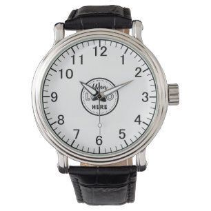Professional Branding Minimalist White Promo Logo Watch