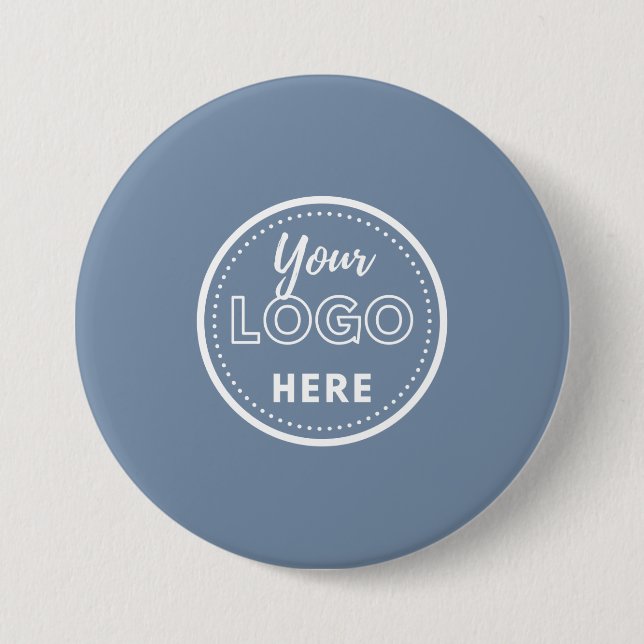 Professional Branding Promotional Logo Periwinkle 3 Inch Round Button (Front)