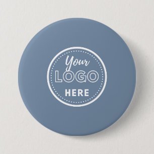 Professional Branding Promotional Logo Periwinkle 3 Inch Round Button