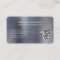 Professional Brushed Metallic Grey Logo QR Code