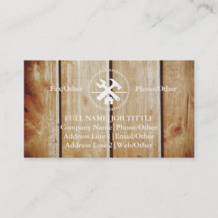 Professional Builder Carpenter Tools Woodworking B Business Card