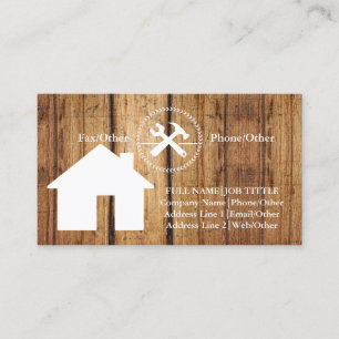 Professional Builder Carpenter Tools Woodworking B Business Card