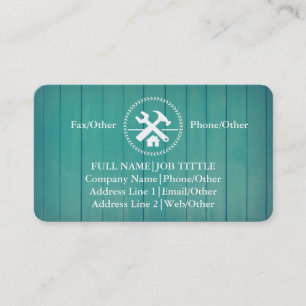 Professional Builder Carpenter Tools Woodworking Business Card