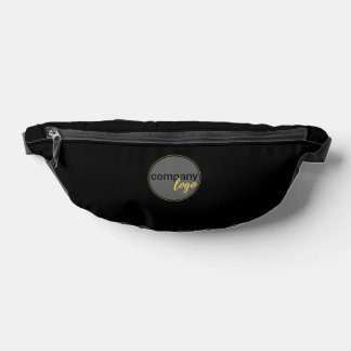 PROFESSIONAL BUSINESS BRANDED CUSTOM LOGO BLACK FANNY PACK