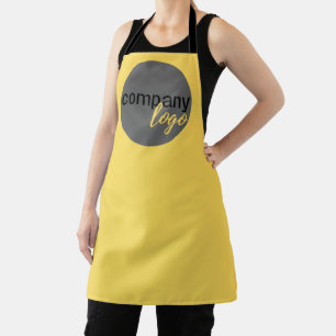 PROFESSIONAL BUSINESS BRANDED CUSTOM LOGO YELLOW APRON