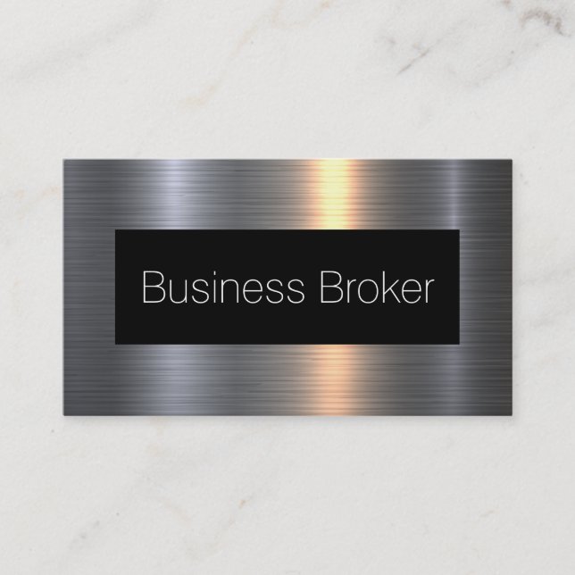Professional Business Broker Card (Front)