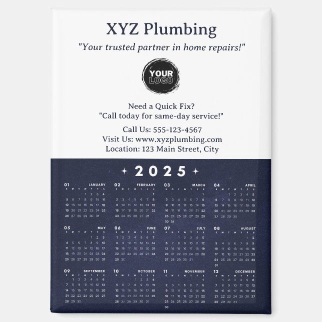 Professional Business Calendar  Magnet (Front)