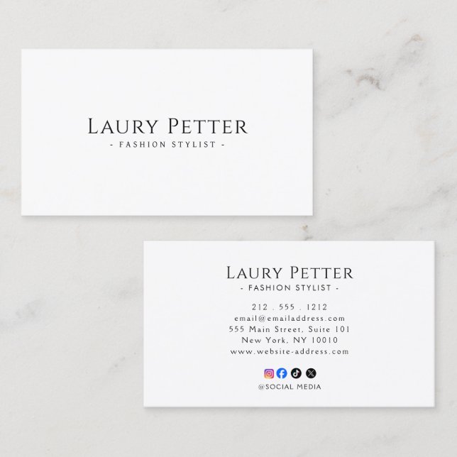 Professional  business card (Front/Back)