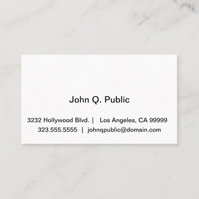 Professional Business Card (Front)